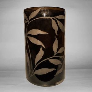 Large Brown Glass Vase